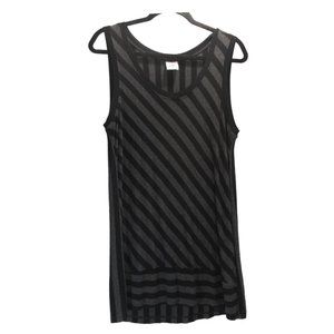 Cabi Align Tank Tunic Gray and Black size M
